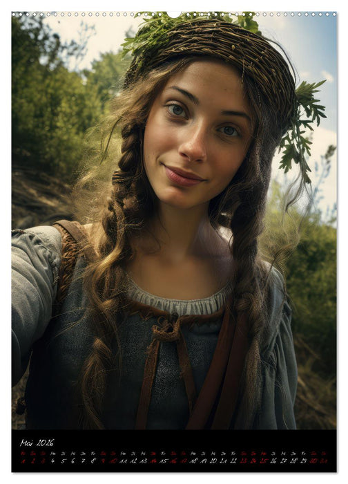 Mittelalterselfies (CALVENDO Premium Wandkalender 2026)