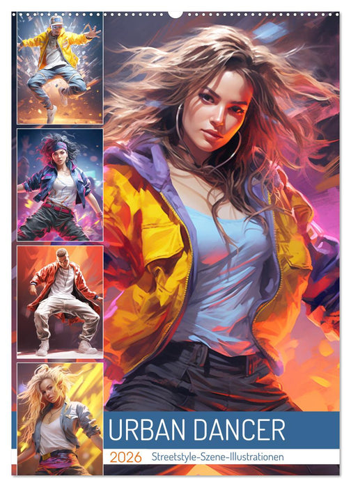 Urban Dancer. Streetstyle-Szene-Illustrationen (CALVENDO Wandkalender 2026)