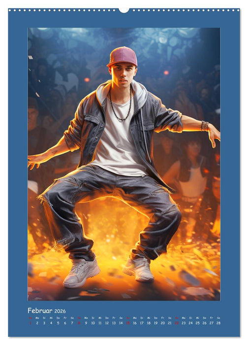 Urban Dancer. Streetstyle-Szene-Illustrationen (CALVENDO Wandkalender 2026)