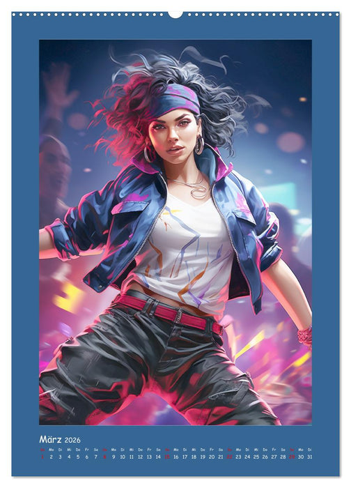 Urban Dancer. Streetstyle-Szene-Illustrationen (CALVENDO Wandkalender 2026)