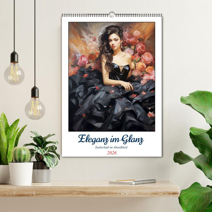 Eleganz im Glanz. Zauberhaft im Abendkleid (CALVENDO Wandkalender 2026)