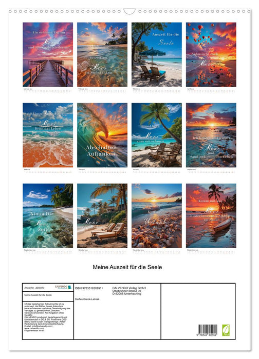 Meine Auszeit für die Seele (CALVENDO Wandkalender 2026)
