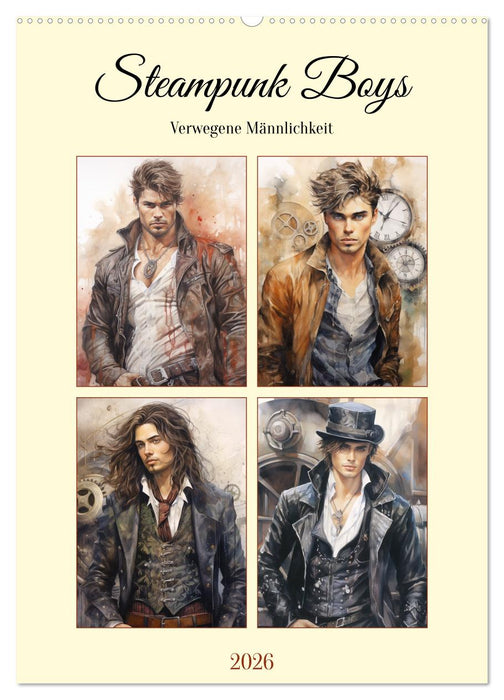 Steampunk Boys. Verwegene Männlichkeit (CALVENDO Wandkalender 2026)