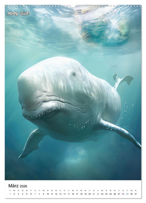 Weltliteratur visualisiert (CALVENDO Premium Wandkalender 2026)