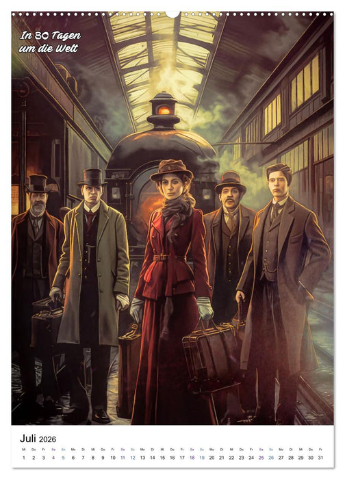 Weltliteratur visualisiert (CALVENDO Premium Wandkalender 2026)