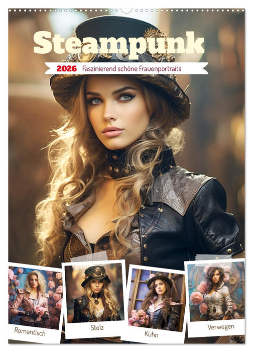 Steampunk. Faszinierend schöne Frauenportraits (CALVENDO Wandkalender 2026)