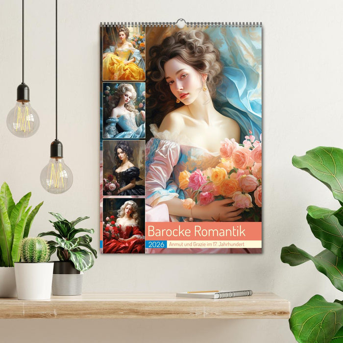Barocke Romantik. Anmut und Grazie im 17. Jahrhundert (CALVENDO Wandkalender 2026)