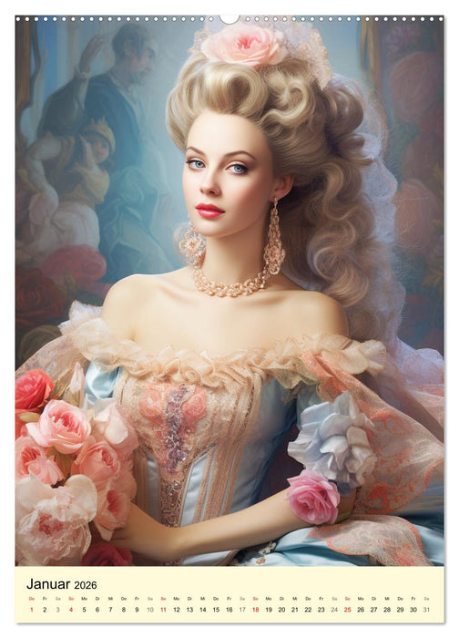 Barocke Romantik. Anmut und Grazie im 17. Jahrhundert (CALVENDO Wandkalender 2026)