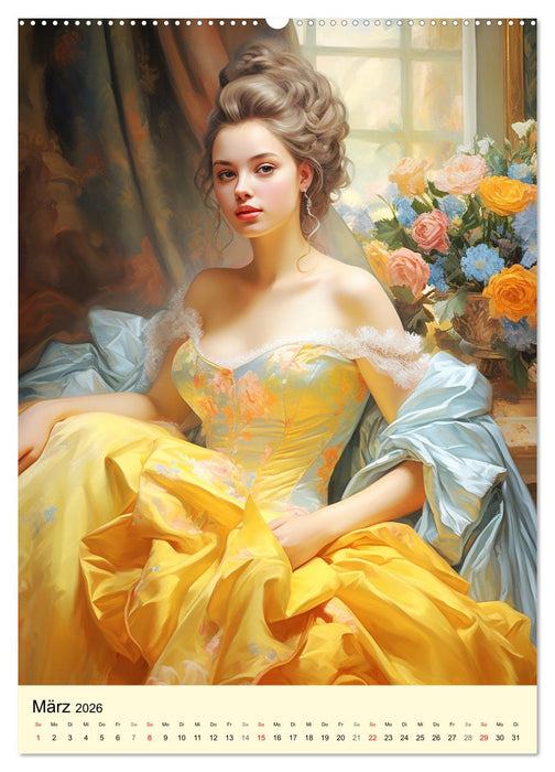 Barocke Romantik. Anmut und Grazie im 17. Jahrhundert (CALVENDO Wandkalender 2026)