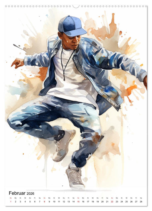 Hip Hop Boys. Dynamik und Energie (CALVENDO Premium Wandkalender 2026)