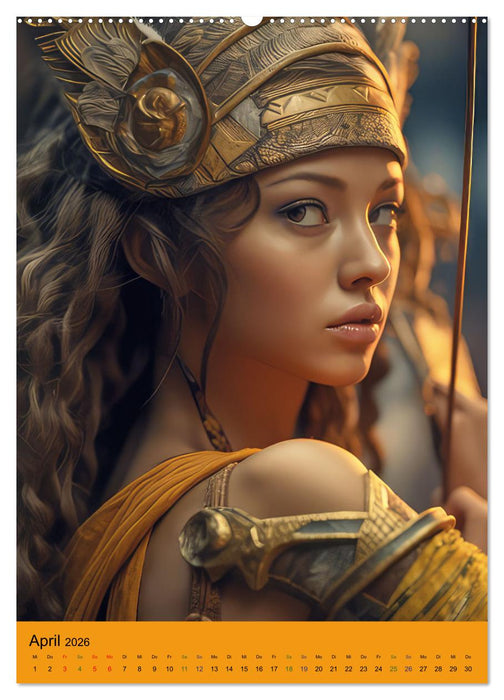Pfeil und Bogen Amazonen Fantasien (CALVENDO Premium Wandkalender 2026)