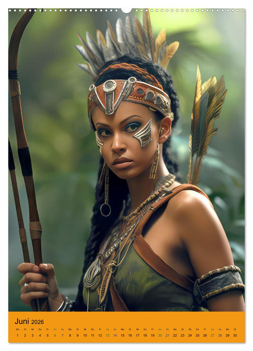 Pfeil und Bogen Amazonen Fantasien (CALVENDO Premium Wandkalender 2026)