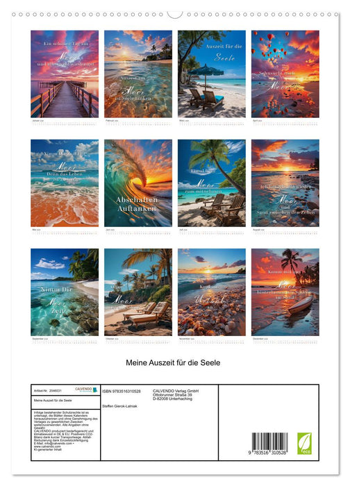 Meine Auszeit für die Seele (CALVENDO Premium Wandkalender 2026)