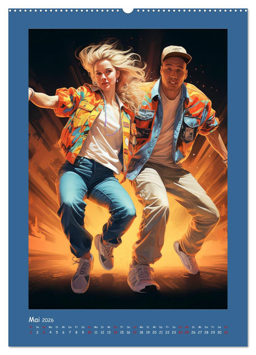 Urban Dancer. Streetstyle-Szene-Illustrationen (CALVENDO Premium Wandkalender 2026)