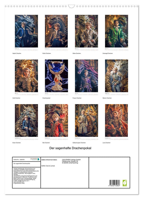 Der sagenhafte Drachenpokal (CALVENDO Wandkalender 2026)