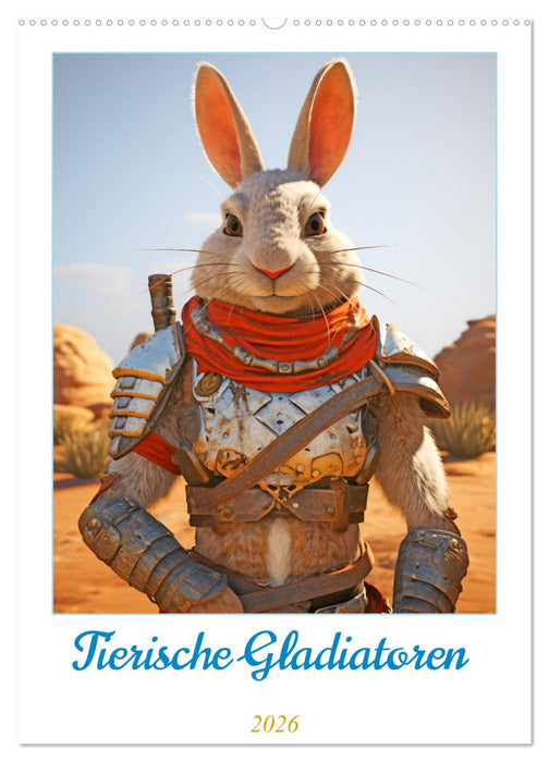 Tierische Gladiatoren (CALVENDO Wandkalender 2026)