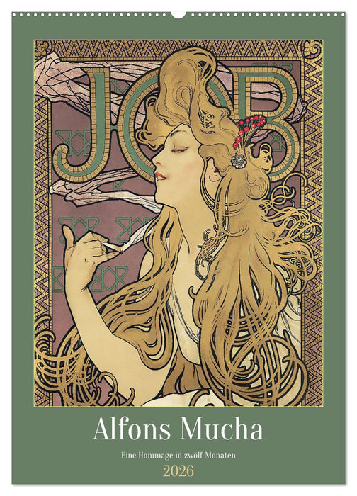 Alfons Mucha - Eine Hommage in zwölf Monaten (CALVENDO Wandkalender 2026)