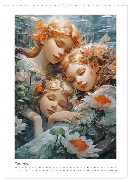 Das Lied der Wassernymphen (CALVENDO Wandkalender 2026)