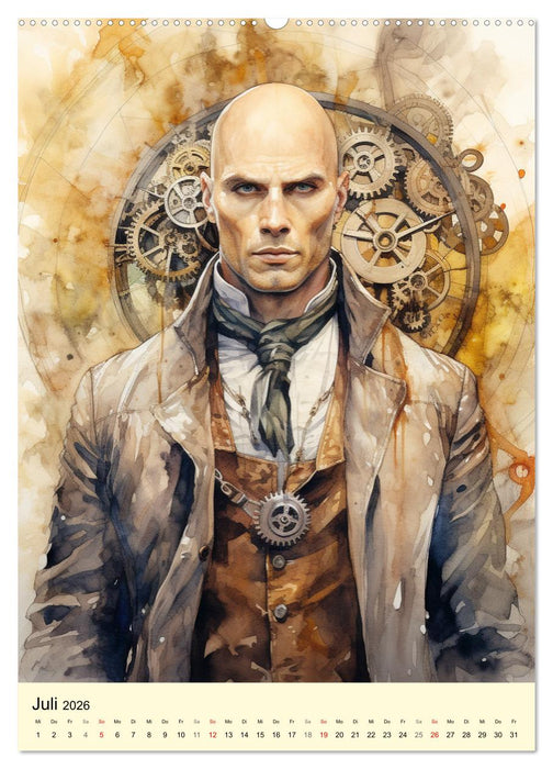 Steampunk Boys. Verwegene Männlichkeit (CALVENDO Premium Wandkalender 2026)