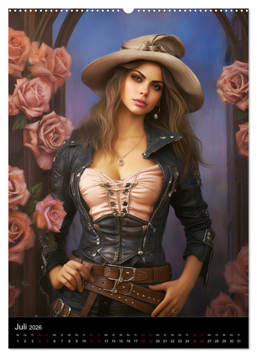 Steampunk. Faszinierend schöne Frauenportraits (CALVENDO Premium Wandkalender 2026)