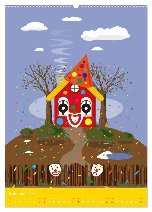 Häuschens Jahreszeiten-Abenteuer (CALVENDO Premium Wandkalender 2026)