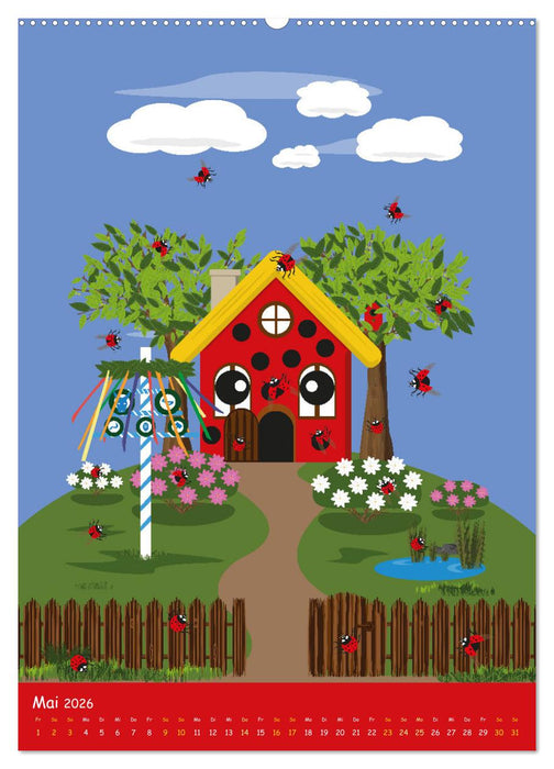 Häuschens Jahreszeiten-Abenteuer (CALVENDO Premium Wandkalender 2026)