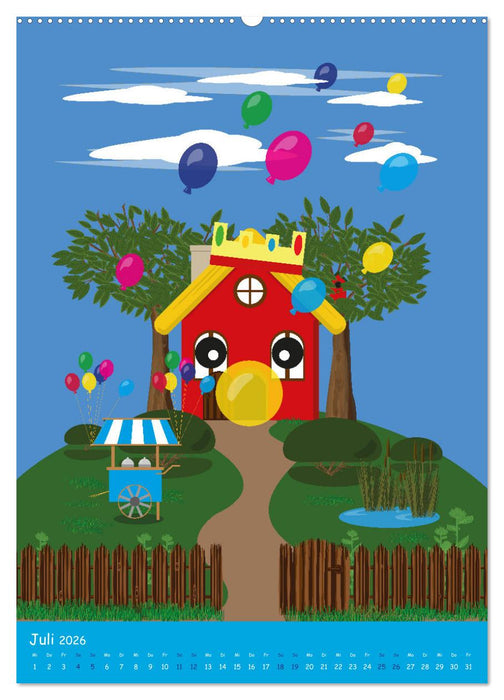 Häuschens Jahreszeiten-Abenteuer (CALVENDO Premium Wandkalender 2026)