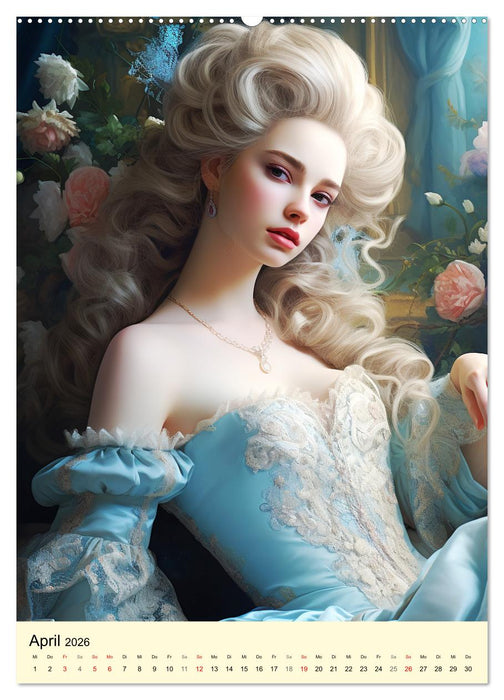 Barocke Romantik. Anmut und Grazie im 17. Jahrhundert (CALVENDO Premium Wandkalender 2026)