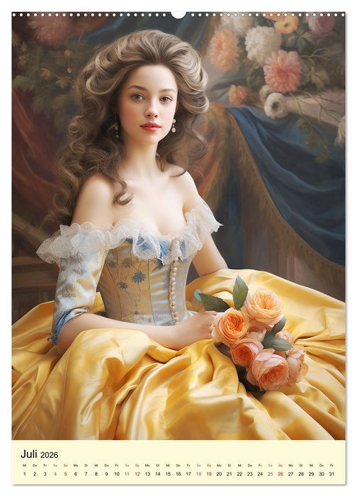 Barocke Romantik. Anmut und Grazie im 17. Jahrhundert (CALVENDO Premium Wandkalender 2026)