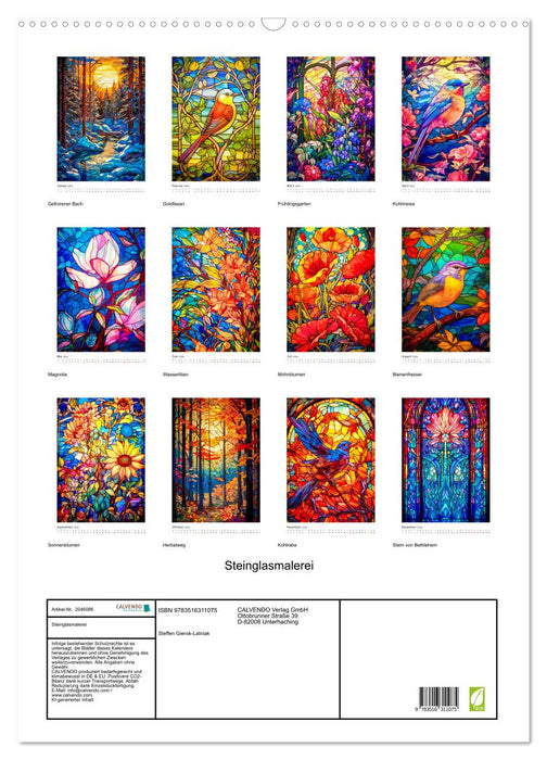 Steinglasmalerei (CALVENDO Wandkalender 2026)