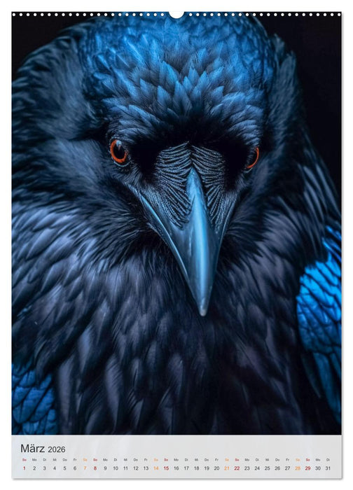 Mystische Raben (CALVENDO Wandkalender 2026)