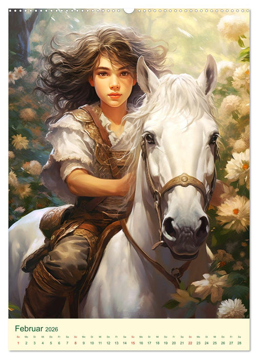 Im Zauberwald. Kleine Helden im magischen Druidenland (CALVENDO Wandkalender 2026)