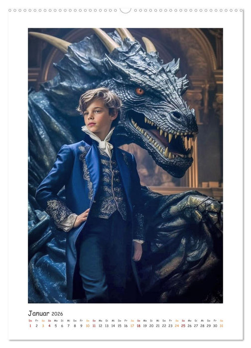 Der sagenhafte Drachenpokal (CALVENDO Premium Wandkalender 2026)