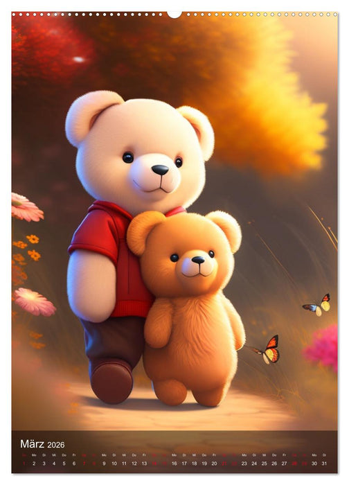Knuddelige Kuschelfreunde (CALVENDO Wandkalender 2026)