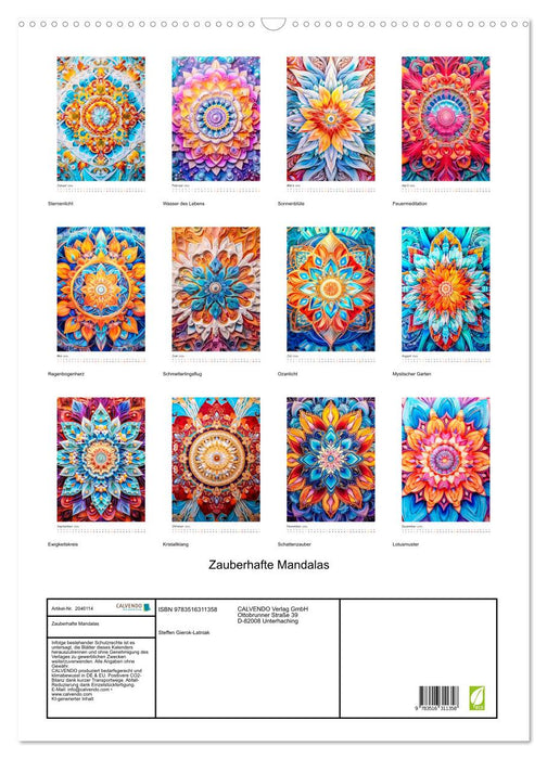 Zauberhafte Mandalas (CALVENDO Wandkalender 2026)