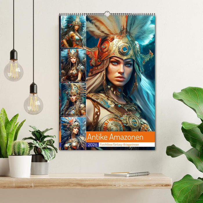 Antike Amazonen. Furchtlose Fantasy-Kriegerinnen (CALVENDO Wandkalender 2026)