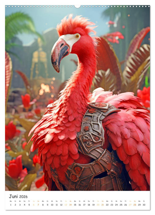 Tierische Gladiatoren (CALVENDO Premium Wandkalender 2026)