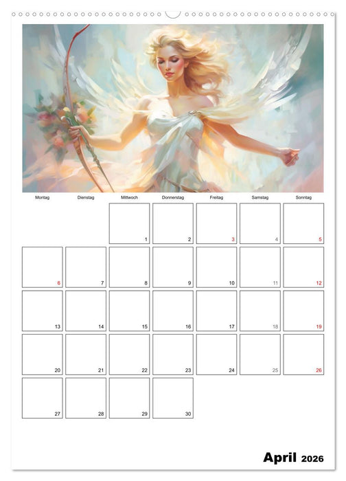 Der göttliche Planer. Aquarelle von antiken griechischen Göttern (CALVENDO Wandkalender 2026)