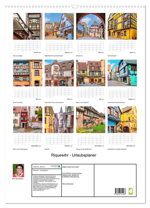 Riquewihr - Urlaubsplaner (CALVENDO Wandkalender 2026)