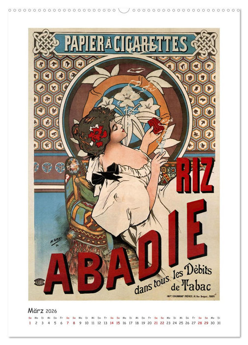 Alfons Mucha - Eine Hommage in zwölf Monaten (CALVENDO Premium Wandkalender 2026)