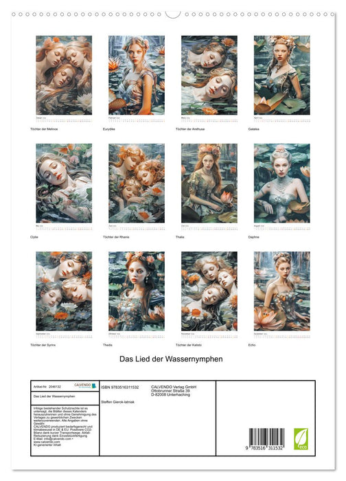 Das Lied der Wassernymphen (CALVENDO Premium Wandkalender 2026)