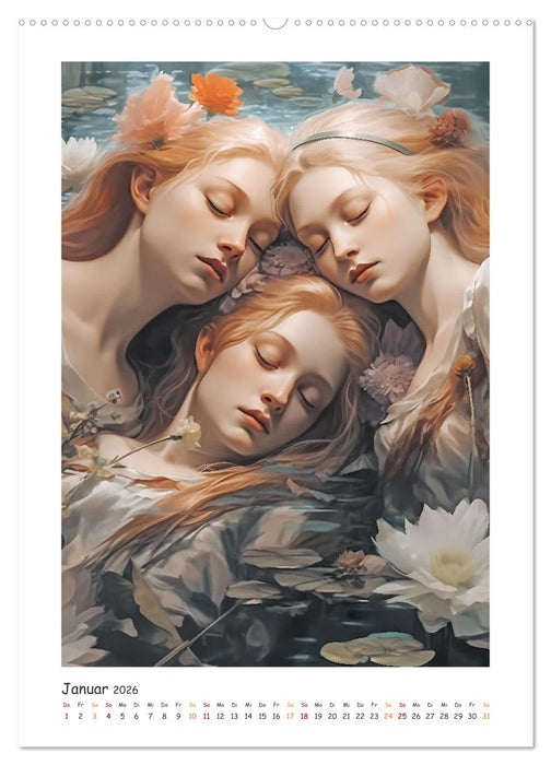 Das Lied der Wassernymphen (CALVENDO Premium Wandkalender 2026)
