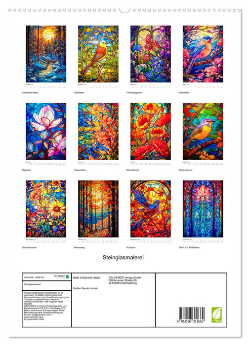 Steinglasmalerei (CALVENDO Premium Wandkalender 2026)