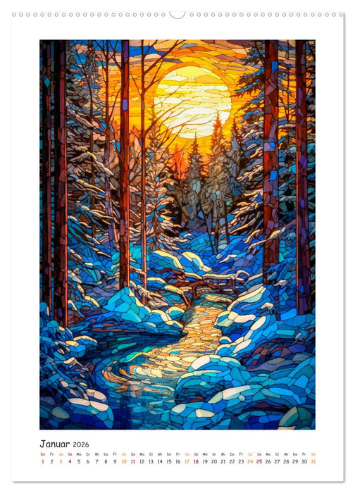 Steinglasmalerei (CALVENDO Premium Wandkalender 2026)