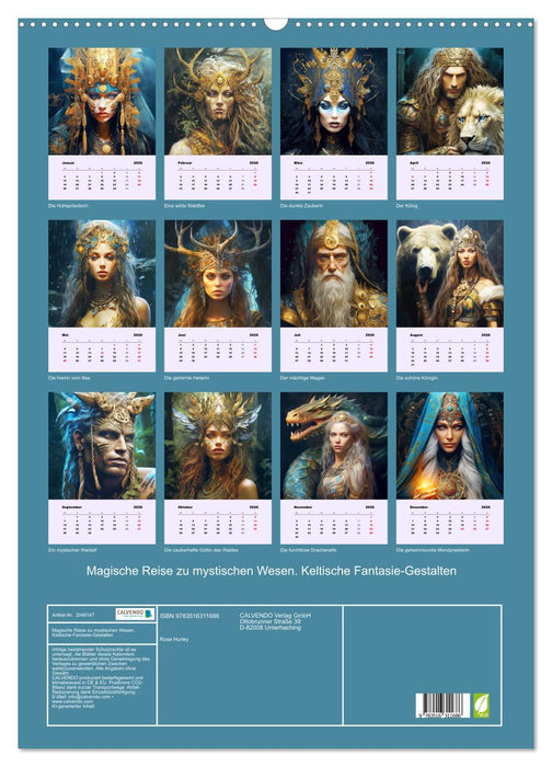 Magische Reise zu mystischen Wesen. Keltische Fantasie-Gestalten (CALVENDO Wandkalender 2026)