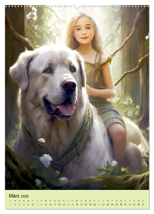 Die Waldmädchen. Eine mystische Reise durch den Zauberwald (CALVENDO Premium Wandkalender 2026)