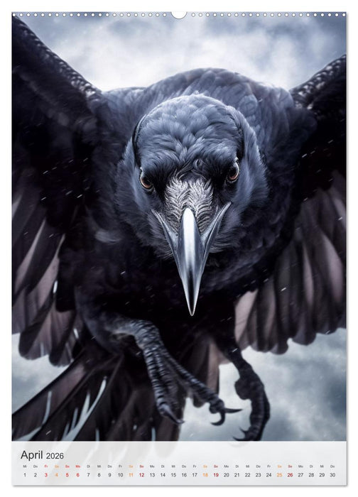 Mystische Raben (CALVENDO Premium Wandkalender 2026)