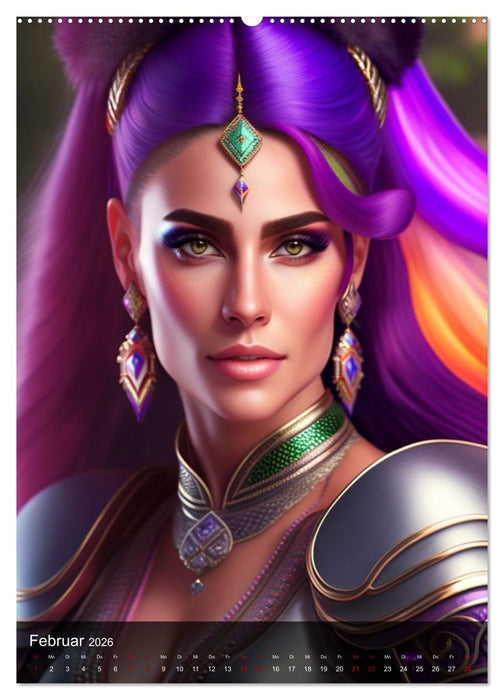 Schöne Kriegerinnen (CALVENDO Wandkalender 2026)