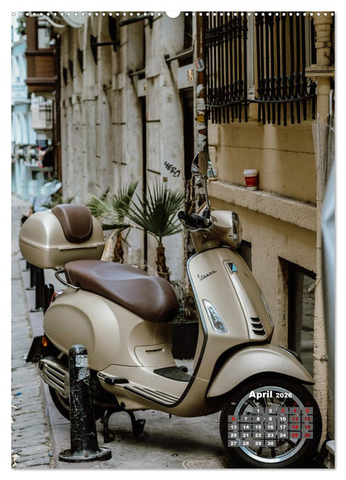 Die Liebe zur Vespa (CALVENDO Premium Wandkalender 2026)