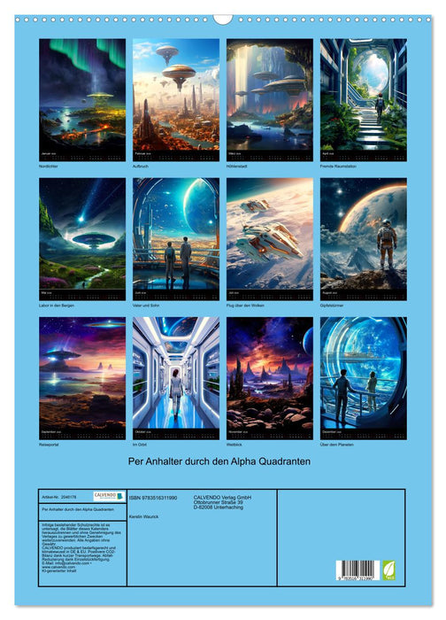 Per Anhalter durch den Alpha Quadranten (CALVENDO Wandkalender 2026)